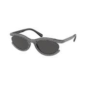 Moderne Stijl Zonnebril Swarovski , Black , Dames