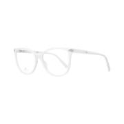Witte Plastic Ovale Optische Brillen voor Vrouwen Swarovski , White , ...
