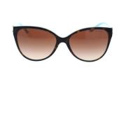 Cat-Eye Zonnebril met Vrouwelijke Details Tiffany , Brown , Dames