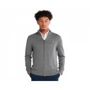 Heren Katoenen Sweater met Rits Timberland , Gray , Heren