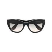 Zwarte zonnebril, Must-Have stijl Tom Ford , Black , Dames