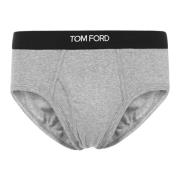 Grijze Stretch Katoenen Ondergoed Tom Ford , Gray , Heren