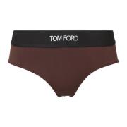 Logo knickers slippen Tom Ford , Brown , Dames