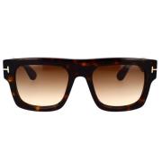 Geometrische zonnebril met T-logo Tom Ford , Brown , Unisex