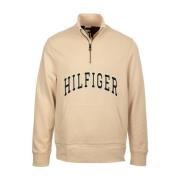 Witte Half-Zip Sweatshirt Tommy Hilfiger , Beige , Heren