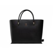 Elegante Tote Tas voor Stijlvolle Vrouwen Tommy Hilfiger , Black , Dam...