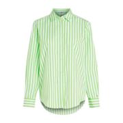 Gestreept casual katoenen poplin overhemd Tommy Hilfiger , Green , Dam...