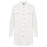 Corduroy Overhemd voor Dames Tommy Hilfiger , White , Dames