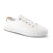 Canvas Low Top Sneakers Tommy Hilfiger , White , Dames