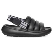 Flat Sandals UGG , Black , Heren
