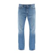 Katoenen Denim Jeans Valentino , Blue , Heren