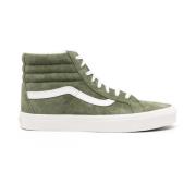 Groene Suede Veterschoenen Vans , Green , Heren