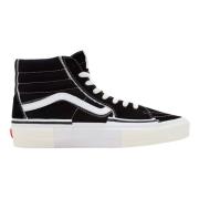 Sk8-Hi Reconstruct Zwarte en Witte Sneakers Vans , Black , Dames