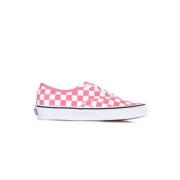 Authentic Checkerboard Lage Sneaker Vans , Pink , Dames