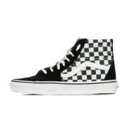 Hoge Top Checkerboard Sneakers Vans , Black , Heren