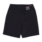 Zwarte elastische taille shorts - Range II Vans , Black , Heren