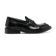 Zwarte platte schoenen Versace , Black , Heren