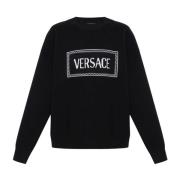 Wollen trui Versace , Black , Dames