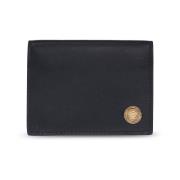 Leather wallet Versace , Black , Heren