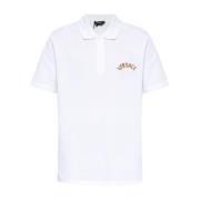 Katoenen poloshirt Versace , White , Heren