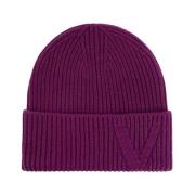 Beanie met logo Versace , Purple , Heren