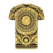 Bedrukt katoenen T-shirt Versace , Multicolor , Heren