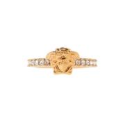 Ring met Medusa-gezicht Versace , Yellow , Dames