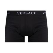Boxershorts met logo Versace , Black , Heren