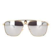 Rechthoekige zonnebril Ve2238 12526G Versace , Yellow , Unisex