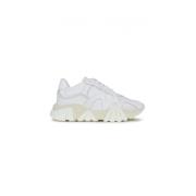 Witte Leren Squalo Sneakers Versace , White , Heren