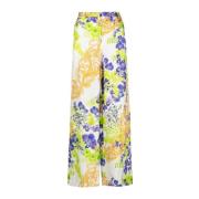 Wijde broek Versace , Green , Dames