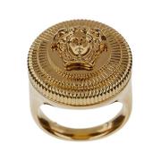 Gouden Medusa Ring Versace , Yellow , Heren