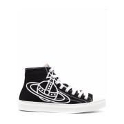 Zwarte Canvas Plimsoll High-Top Sneakers Vivienne Westwood , Black , H...