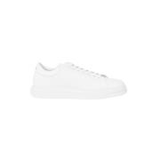 Witte leren lage sneakers met logo detail Armani Exchange , White , He...