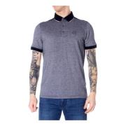 Blauwe Marl Polo voor Heren Armani Exchange , Blue , Heren