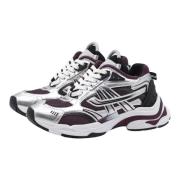 Sportieve Race Sneaker met Patent Silver/Black/Plum Design ASH , Purpl...