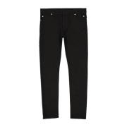 Slim-Fit Italiaanse Katoenen Jeans Balmain , Black , Heren