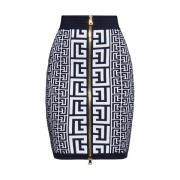 Monogram Potloodrok Balmain , Blue , Dames