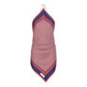 Zijden Monogram Rugloze Sjaal Top Balmain , Multicolor , Dames