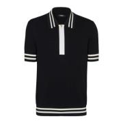 Gepersonaliseerd jacquard poloshirt Balmain , Black , Heren