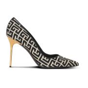 Ruby Jacquard Stilettos Balmain , Black , Dames