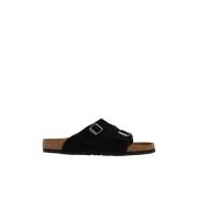 Schuifregelaars Birkenstock , Black , Heren