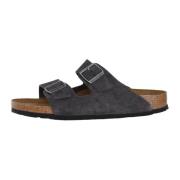 Comfortabele Sliders voor Mannen en Vrouwen Birkenstock , Black , Here...