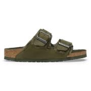 Shearling Arizona Sandalen Birkenstock , Green , Heren