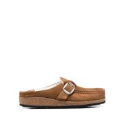 Buckley instapsloffen met voering Birkenstock , Brown , Unisex