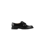 Zwarte Leren Shannon Derbies Church's , Black , Dames