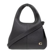 ‘Lana’ schoudertas met logo Coach , Black , Dames