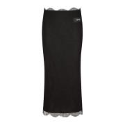 Zwarte rok met ritssluiting Dolce & Gabbana , Black , Dames