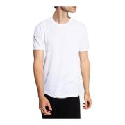 Klassiek wit T-shirt met Uni Logo Borduursel Dolce & Gabbana , White ,...