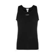 Logo-Patch Tanktop, Stijlvolle mouwloze top voor dames Dolce & Gabbana...